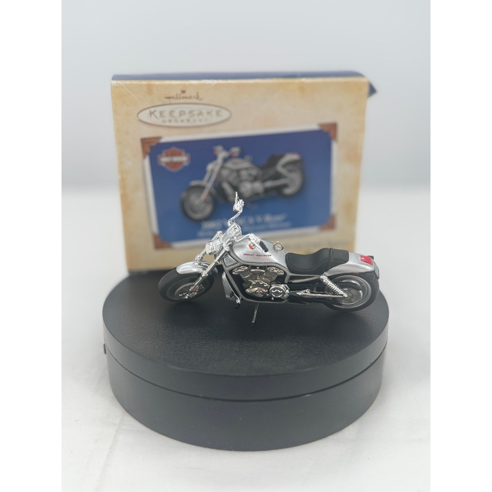 Hallmark Keepsake 2004 Harley-Davidson 2002 VRSCA V-Rod Ornament Silver Die-Cast